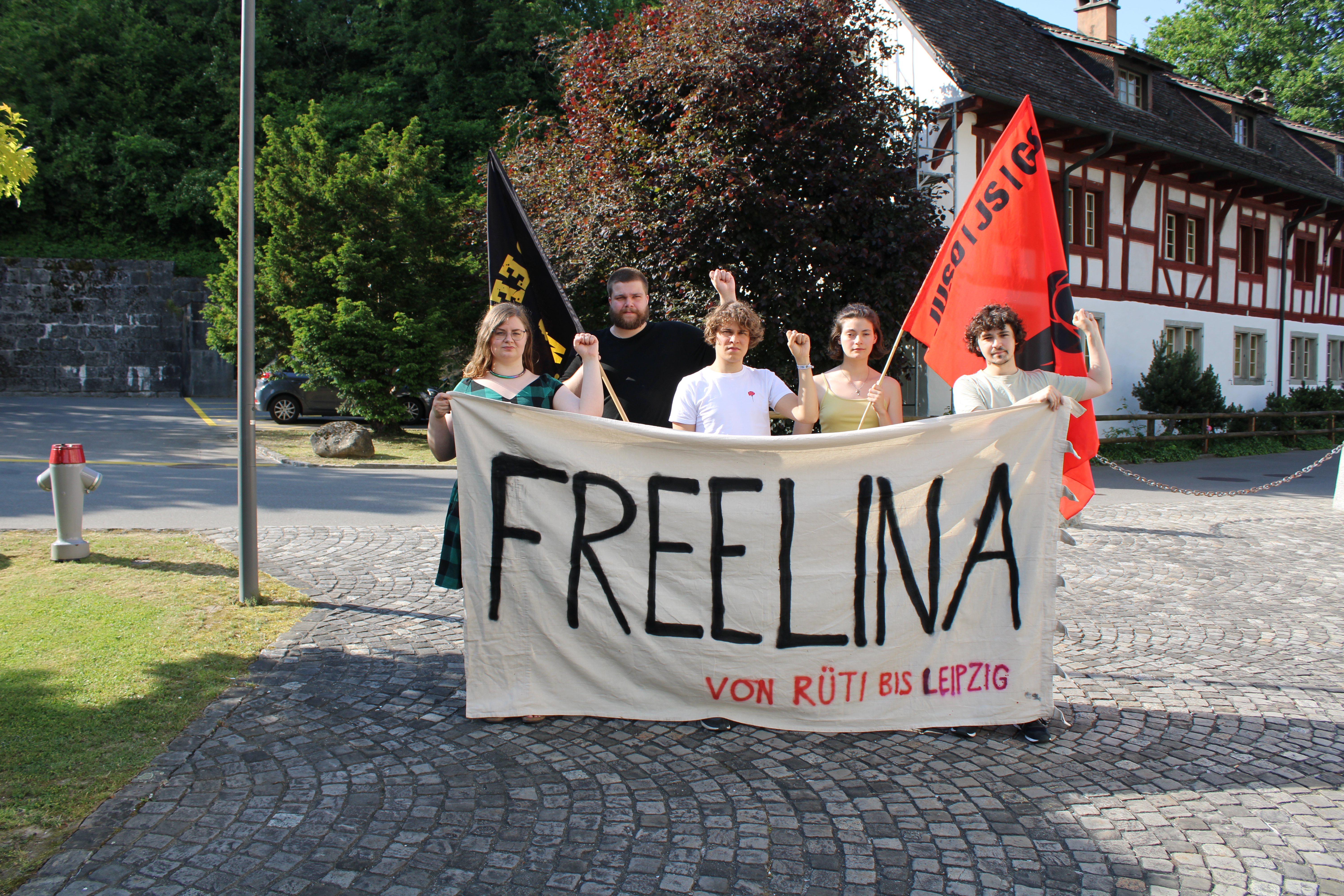 Volle Solidarität für Lina E.! Von Rüti bis Leipzig!